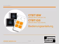 Schlüter-CONTROL-TR 1 BW & 1 GS – Bedienungsanleitung Schlüter-CONTROL-TR 1 BW & 1 GS – Bedienungsanleitung