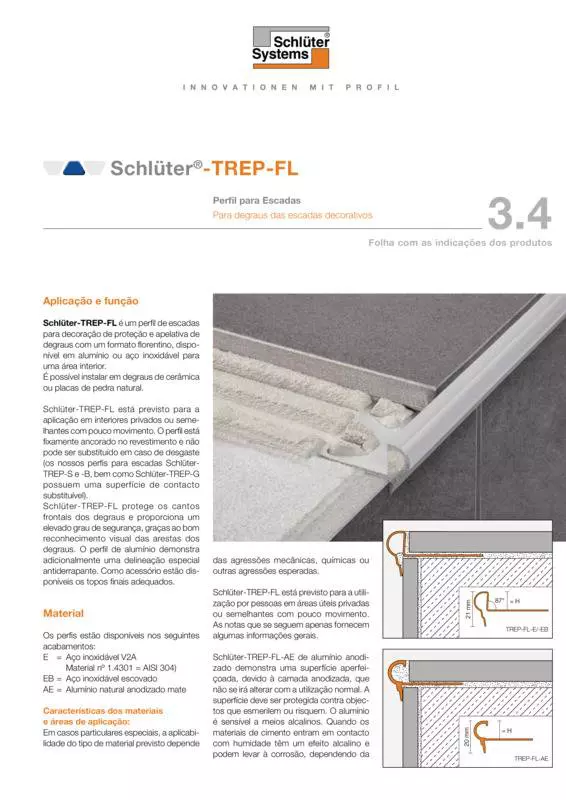 Schlüter-TREP-FL | Ficha de dados do produto 3.4