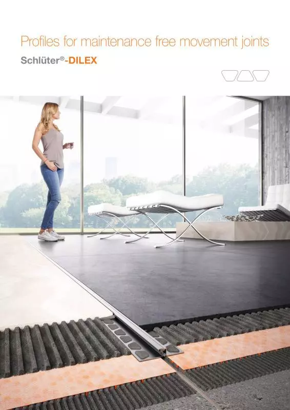 Schlüter-DILEX - Profiles for maintenance free movement joints