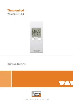 Schlüter-BEKOTEC-THERM-EET - Timerenhed | Driftsvejledning