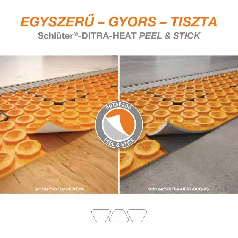Schlüter-DITRA-HEAT Peel & Stick – Egyszerű – Gyors – Tiszta