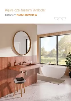 Schlüter-KERDI-BOARD-W – Kişiye özel tasarım lavabolar