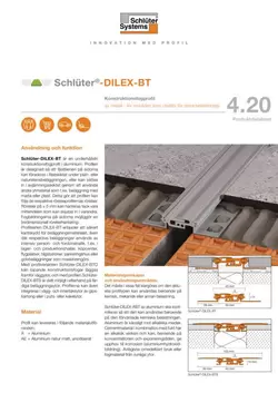 Schlüter-DILEX-BT | Produktdatablad 4.20