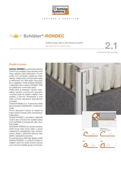 Schlüter-RONDEC | Technický list výrobku 2.1