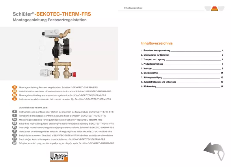Schlüter-BEKOTEC-THERM-FRS - Beépítési útmutató