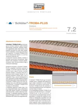 Schlüter-TROBA-PLUS | Termék adatlap 7.2 Schlüter-TROBA-PLUS | Termék adatlap 7.2