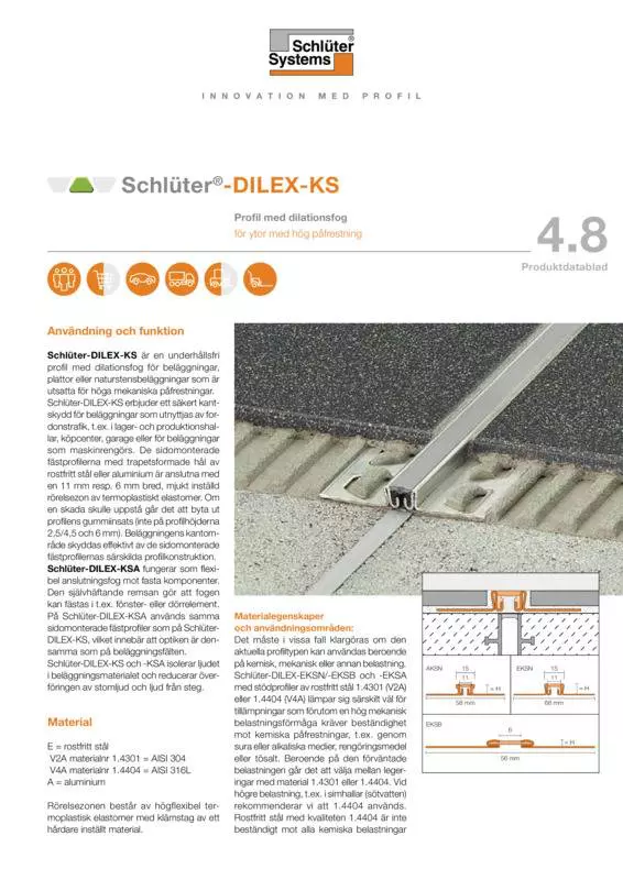 Schlüter-DILEX-KS | Productdatablad 4.8