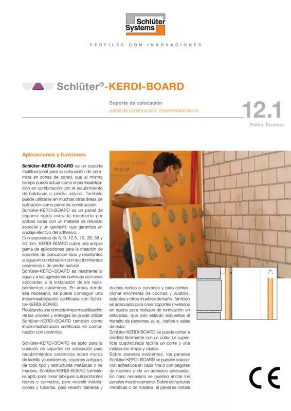 Schlüter-KERDI-BOARD | Ficha Técnica 12.1