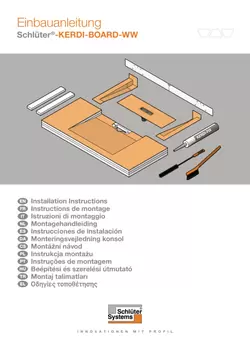 Schlüter-KERDI-BOARD-WW - Monteringsvejledning konsol