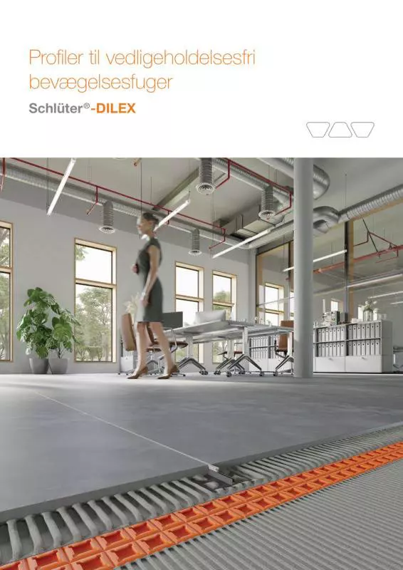 Schlüter-DILEX – Profiler til vedligeholdelsesfri bevægelsesfuger