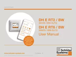 Schlüter-DITRA-HEAT - DH E RT2 / RT6 BW | User Manual