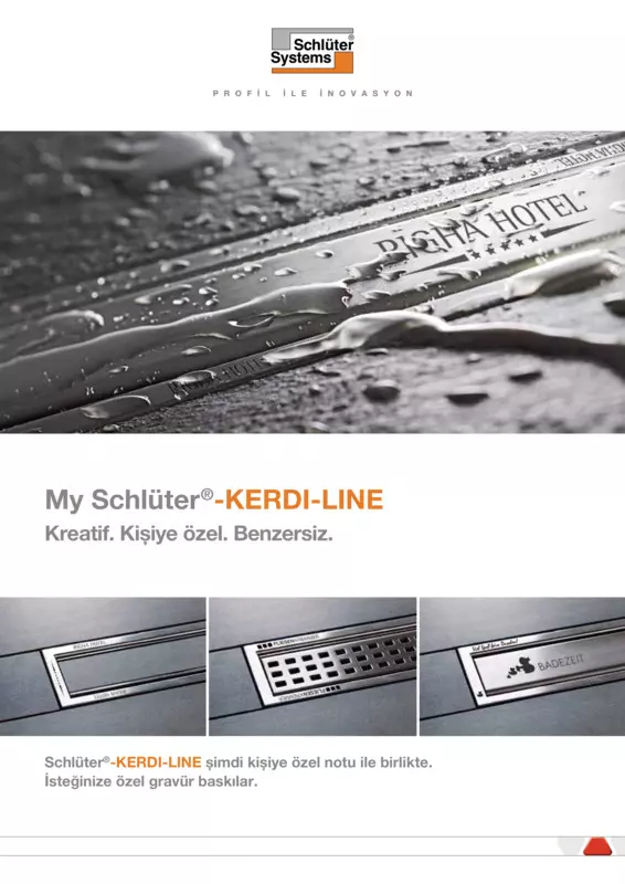 My Schlüter-KERDI-LINE - Kreatif. Ki~iye özel. Benzersiz.