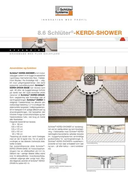 Schlüter-KERDI-SHOWER | Produktdatablad 8.6
