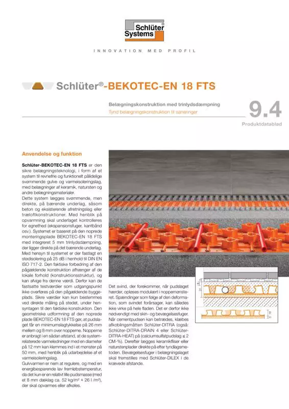 Schlüter-BEKOTEC-EN 18 FTS | Produktdatablad 9.4