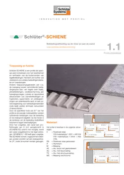 Schlüter-SCHIENE | Productdatablad 1.1