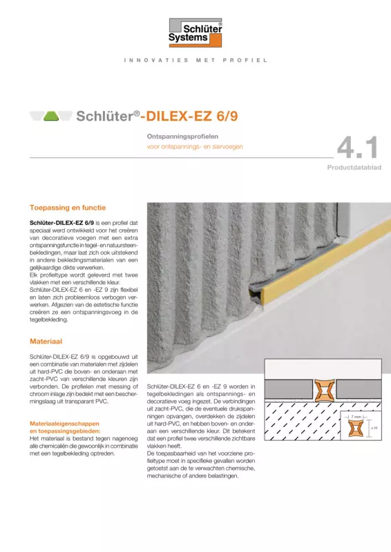 Schlüter-DILEX-EZ 6/9 | Productdatablad 4.1