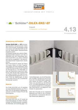 Schlüter-DILEX-EKE /-EF | Produktdatenblatt 4.13