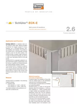 Schlüter-ECK-E | Product data sheet 2.6