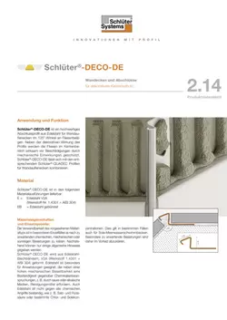 Schlüter-DECO-DE | Produktdatenblatt 2.14