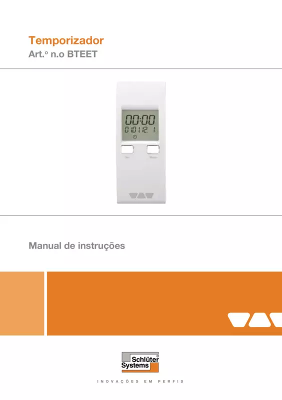 Schlüter-BEKOTEC-THERM-EET - Temporizador | Manual de instruções