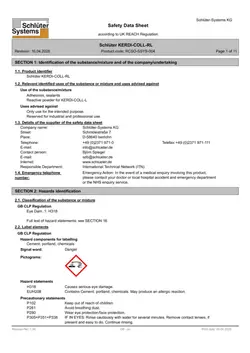 Schlüter-KERDI-COLL-RL - Safety data sheet