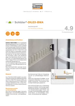 Schlüter-DILEX-BWA | Produktdatenblatt 4.9