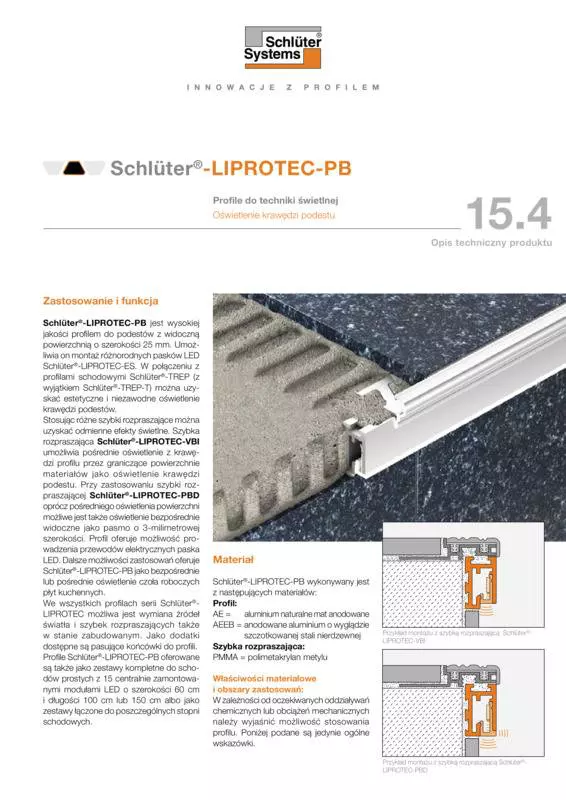 Schlüter-LIPROTEC-PB | Opis techniczny produktu 15.4