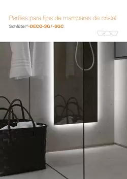 Schlüter-DECO-SG / -SGC - Perfiles para fijos de mamparas de cristal