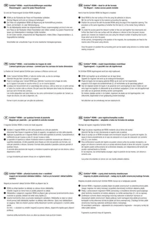 Schlüter-REMA - Installation guide