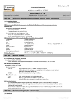 Schlüter-KERDI-COLL-A - Sicherheitsdatenblatt