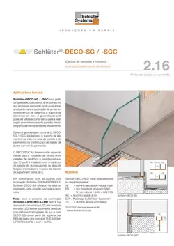 Schlüter-DECO-SG /-SGC | Ficha de dados do produto 2.16