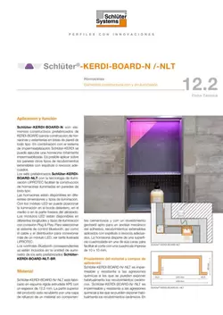 Schlüter-KERDI-BOARD-N /-NLT | Ficha Técnica 12.2 Schlüter-KERDI-BOARD-N /-NLT | Ficha Técnica 12.2