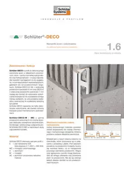 Schlüter-DECO | Opis techniczny produktu 1.6