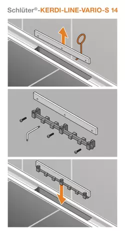 Schlüter-KERDI-LINE-VARIO-S 14 - Monteringsvejledning