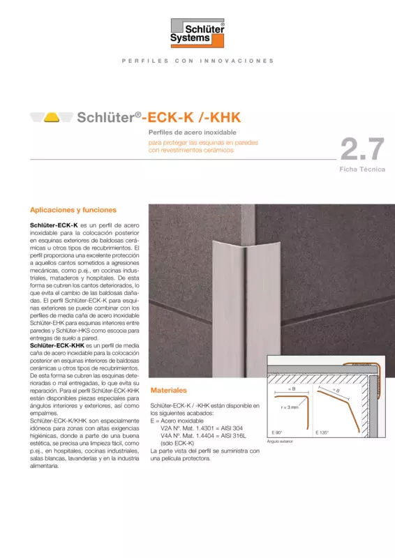 Schlüter-ECK-K /-KHK /-KI | Ficha Técnica 2.7