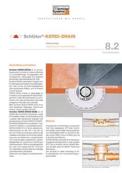 Schlüter-KERDI-DRAIN | Produktdatablad 8.2