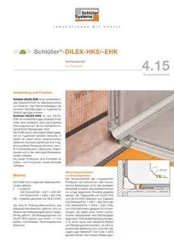 Schlüter-DILEX-HKS /-EHK | Produktdatenblatt 4.15