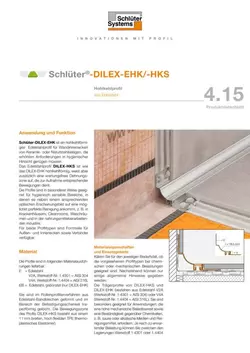 Schlüter-DILEX-HKS /-EHK | Produktdatenblatt 4.15