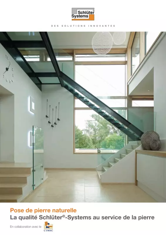 Schlüter-Systems - Pose de pierre naturelle