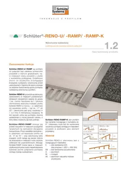 Schlüter-RENO-U /-RAMP /-RAMP-K | Opis techniczny produktu 1.2