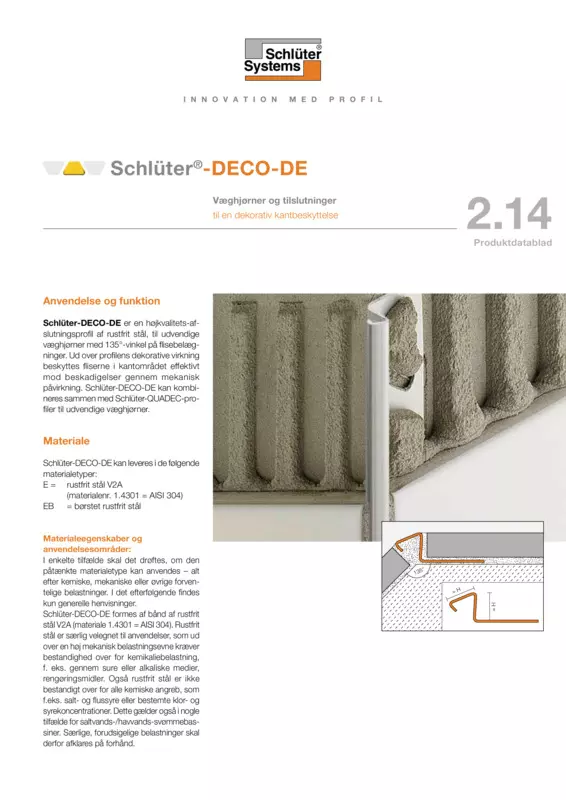 Schlüter-DECO-DE | Produktdatablad 2.14