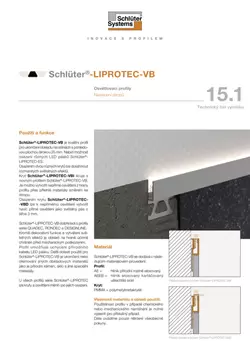Schlüter-LIPROTEC-VB | Technický list výrobku 15.1