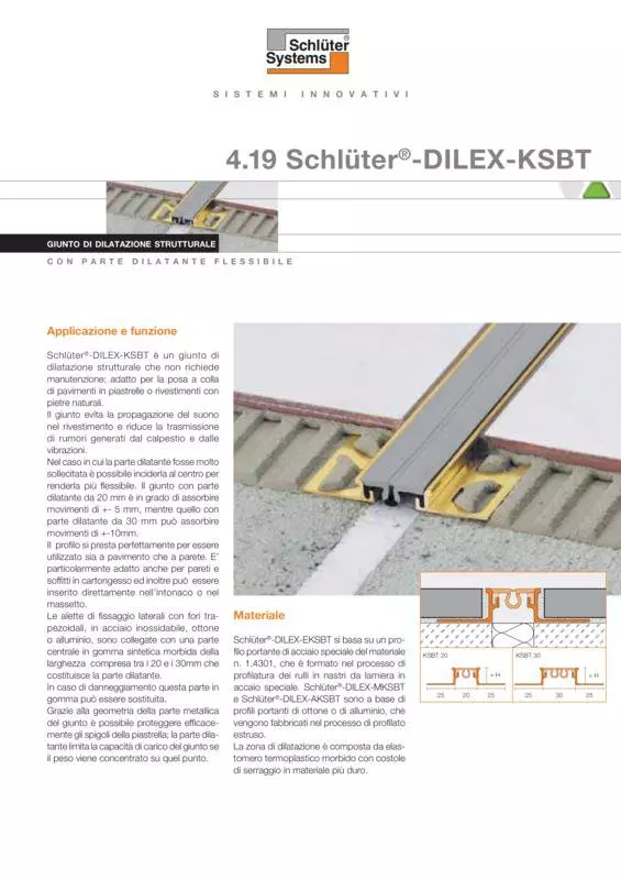 Schlüter-DILEX-KSBT | Scheda tecnica 4.19