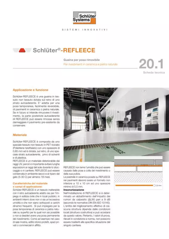 Schlüter-REFLEECE | Scheda tecnica 20.1