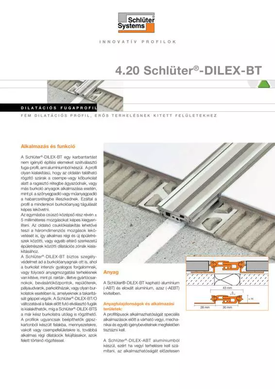 Schlüter-DILEX-BT | Termék adatlap 4.20