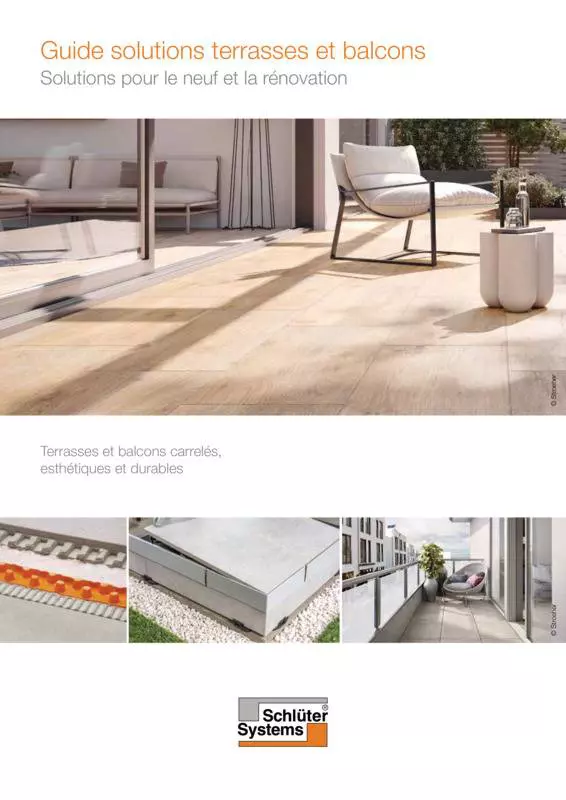Schlüter-Systems - Guide solutions terrasses et balcons