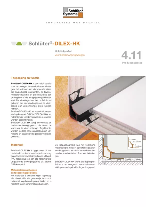 Schlüter-DILEX-HK | Productdatablad 4.11