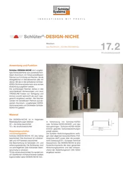 Schlüter-DESIGN-NICHE | Produktdatenblatt 17.2