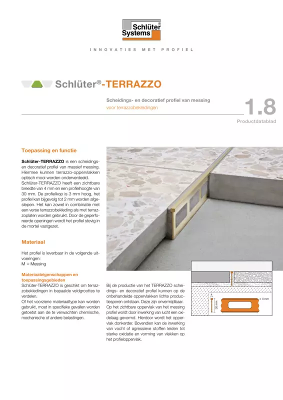 Schlüter-TERRAZZO | Productdatablad 1.8
