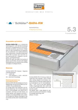 Schlüter-BARA-RW | Produktdatablad 5.3 Schlüter-BARA-RW | Produktdatablad 5.3